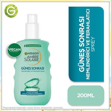 Garnier Ambre Solaire 200 ml Güneş Sonrası Nemlendirici Ferahlatıcı Sprey