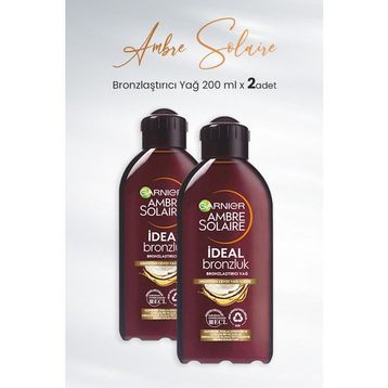 Garnier Ambre Solaire Ideal Bronzluk 2x200 ml Bronzlaştırıcı Yağ