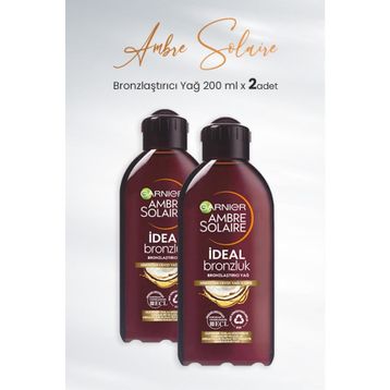 Garnier Ambre Solaire Ideal Bronzluk 2x200 ml Bronzlaştırıcı Yağ