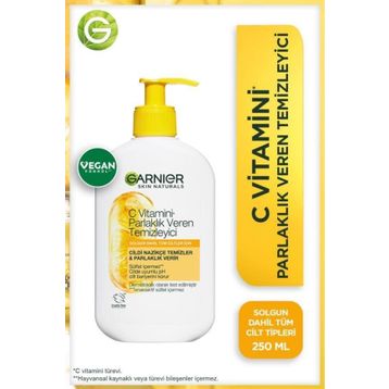 Garnier C Vitamini Parlaklık Veren 250 ml Yüz Temizleme Jeli
