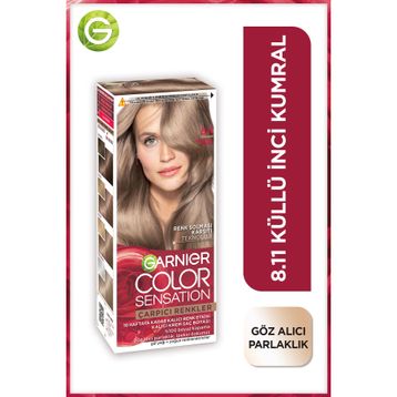 Garnier Çarpıcı Renkler 8.11 Küllü İnci Kumral Kalıcı Krem Saç Boyası