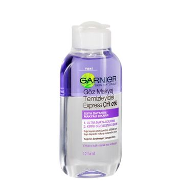 Garnier Express Çift Etkili 2x125 ml Göz Makyaj Temizleyicisi