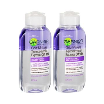 Garnier Express Çift Etkili 2x125 ml Göz Makyaj Temizleyicisi