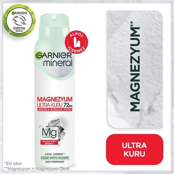 Garnier Magnezyum Ultra Kuru Bayan Deodorant
