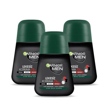 Garnier Men 3x50 ml Lekesiz Koruma Roll-On