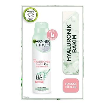Garnier Mineral Hyaluronik Bakım 3x150 ml Kadın Sprey Deodorant