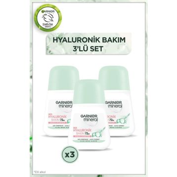 Garnier Mineral Hyaluronik Bakım 3x50 ml Roll-On