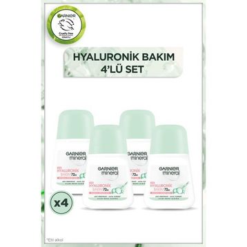 Garnier Mineral Hyaluronik Bakım 4'lü Roll-On Seti