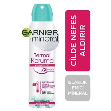 Garnier Mineral Termal Koruma Arındırıcı Etki 150 ml Antiperspirant Sprey Deodorant
