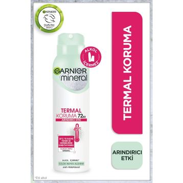 Garnier Mineral Termal Koruma Arındırıcı Etki 150 ml Antiperspirant Sprey Deodorant