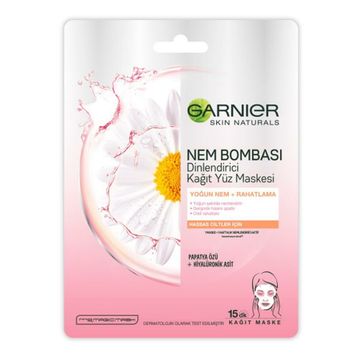 Garnier Nem Bombası Dinlendirici 28 gr Kağıt Yüz Maskesi