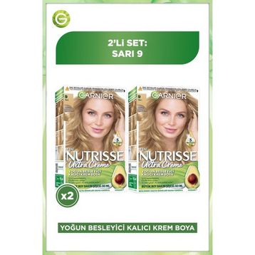 Garnier Nutrisse Ultra Creme 9.13 2x60 ml Saç Boyası