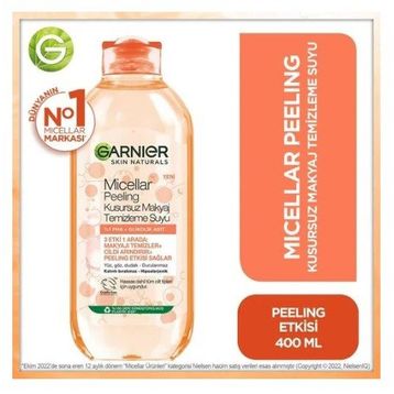 Garnier Peeling Micellar Kusursuz 400 ml Makyaj Temizleme Suyu