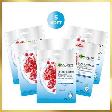 Garnier Skin 5'li Canlandırıcı Kağıt Maske