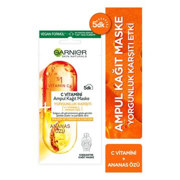 Garnier Skin Naturals C Vitamini Ampul Kağıt Maske