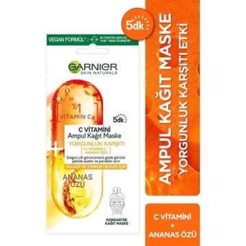 Garnier Skin Naturals C Vitamini Ampul Kağıt Maske