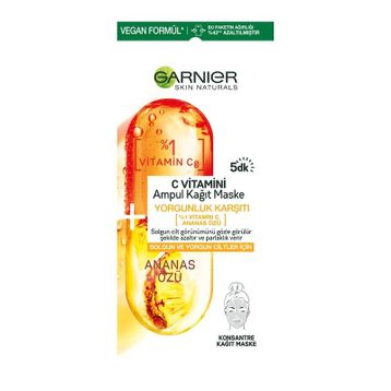 Garnier Skin Naturals C Vitamini Ampul Kağıt Maske