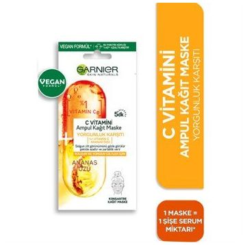 Garnier Skin Naturals C Vitamini Ampul Kağıt Maske