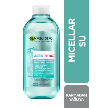 Garnier Skin Naturals Saf ve Temiz 400 ml Makyaj Temizleme Suyu