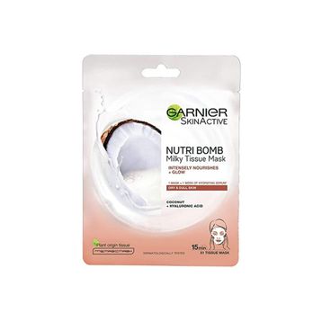 Garnier Süt Bombası Besleyici Hindistan Cevizi Özlü Kağıt Yüz Maskesi
