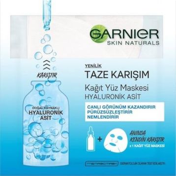 Garnier Taze Karışım Kağıt Hyaluronik Yüz Maskesi