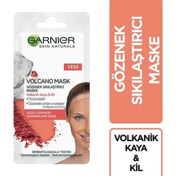 Garnier Volkanik Kaya ve Kil İçeren Gözenek Sıkılaştırıcı Kağıt Maske
