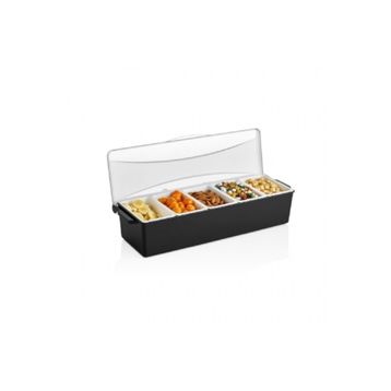 GastroPlast 5 Bölmeli Kapaklı Bar Konteyner