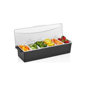 GastroPlast 6 Bölmeli Kapaklı Bar Konteyner