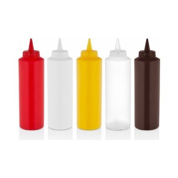 GastroPlast Şeffaf 500 ml Fişek Sosluk
