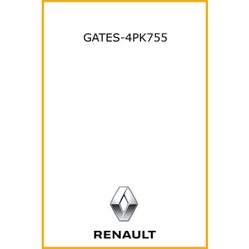 Gates 4PK755 Kanallı Kayış