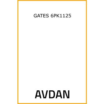 Gates 6PK1125 Kanallı Kayış
