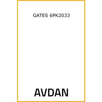 Gates 6PK2033 Kanallı Kayış