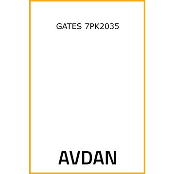Gates 7PK2035 Kanallı Kayış