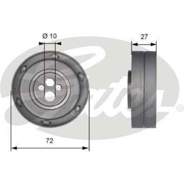 Gates T41216 Eksantrik Gergi Rulmanı