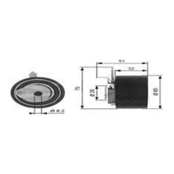 Gates T43014 Eksantrik Gergi Rulmanı
