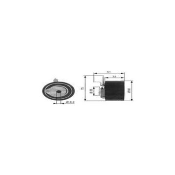Gates T43014 Eksantrik Gergi Rulmanı