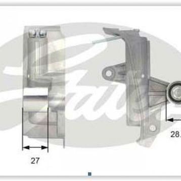 Gates T43028 Eksantrik Gergi Rulmanı
