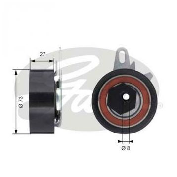 Gates T43047 Eksantrik Rulmanı