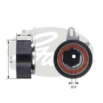 Gates T43047 Eksantrik Rulmanı