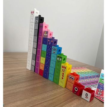 Gazi Kırtasiye Numberblocks 100 Parça Geçmeli Matematik Küpleri