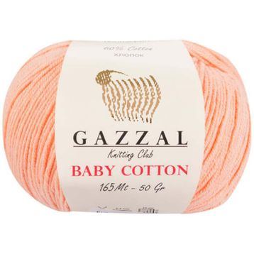 Gazzal 3412 Baby Cotton 25 gr 3'lü El Örgü İpi