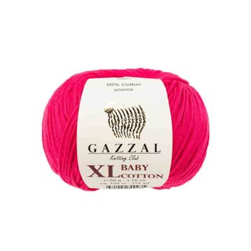 Gazzal 3415 Baby Cotton Xl El Örgü İpi Fuşya