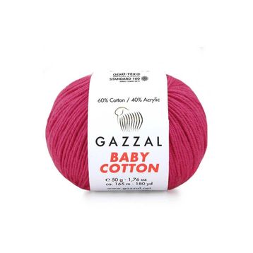 Gazzal 3415 Baby Cotton Xl El Örgü İpi Fuşya