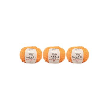 Gazzal 3416 Baby Cotton 25 gr 3'lü El Örgü İpi