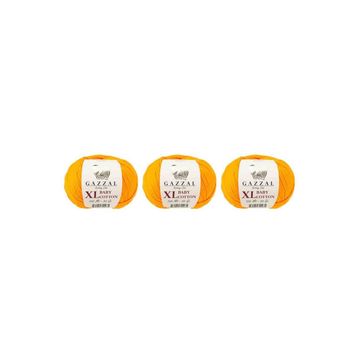 Gazzal 3416 Baby Cotton 25 gr 3'lü El Örgü İpi