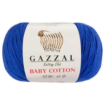 Gazzal 3421 Baby Cotton 25 gr 3'lü El Örgü İpi