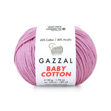 Gazzal 3422 Baby Cotton 25 gr 3'lü El Örgü İpi
