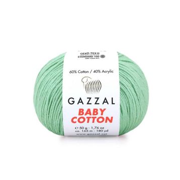 Gazzal 3425 Su Yeşili Baby Cotton El Örgü Ipi