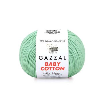 Gazzal 3425 Su Yeşili Baby Cotton El Örgü Ipi
