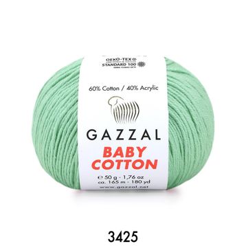 Gazzal 3425 Su Yeşili Baby Cotton El Örgü Ipi